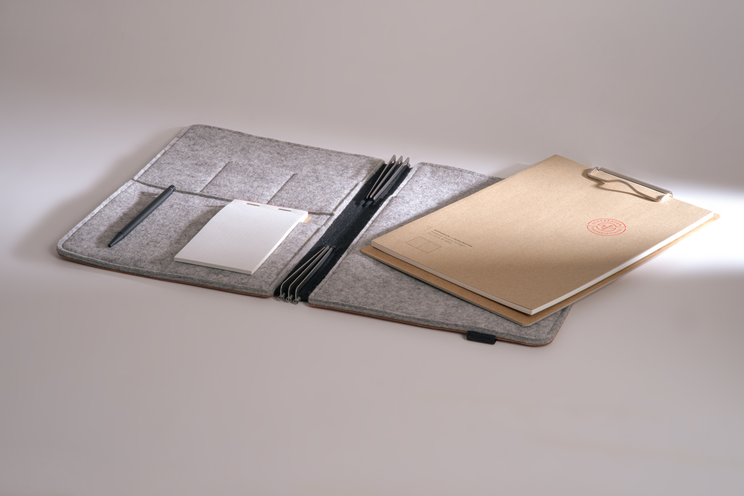 Roterfaden Taschenbegleiter BS_20 mit chromfreiem Glattleder, Merino Wollfilz und vielseitigen Innentaschen für perfekte Organisation.